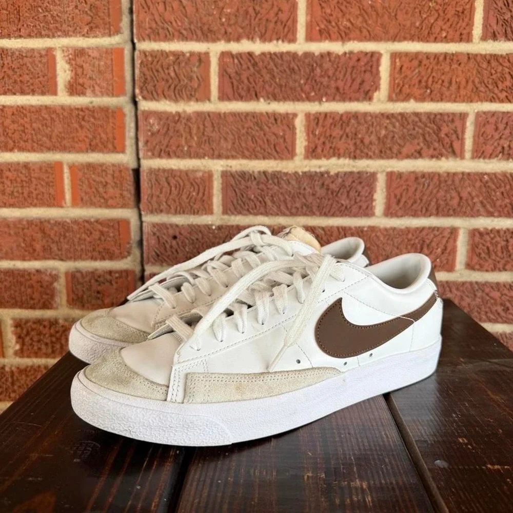 Nike Blazer Low '77 Brown & White Sneakers size men's 11